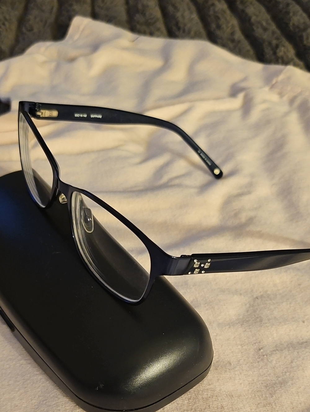 Bulova Clearwater frames in Sapphire, New!! High Designer
